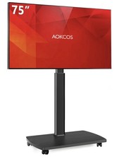 Rolling TV Stand for 43-75