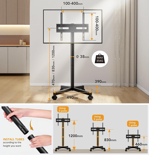 Rolling stand wheels for - tv,