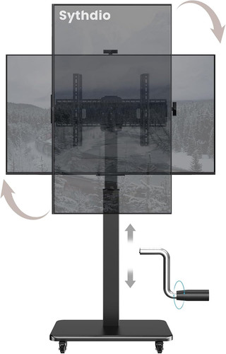 Mobile stand wheels with - tv,