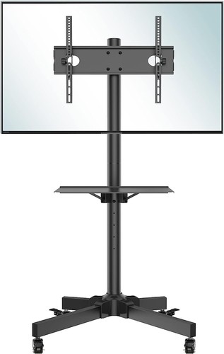 Portable stand wheels - on,