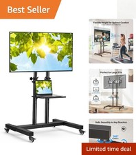 Rolling TV Stand on Wheels for