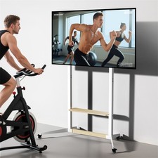 Mobile TV Stand with Wood